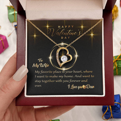 To My Wife I Love You Forever Love Necklace. 1 Forever Love Necklace
