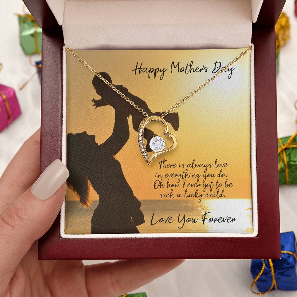 Meaningful Gift For Mom Mothers Day Gift For Mom Who Has Everything Necklace For Mom From Daughter Sentimental Gift For Mom Thanks Forever Love Necklace