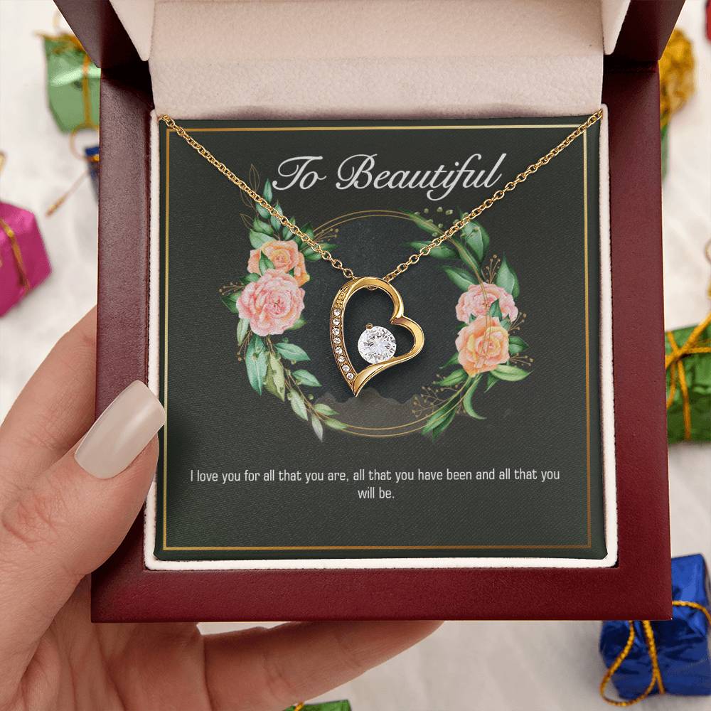 Girlfriend Heart Necklace Valentine Gifts For Girlfriend Necklace For Girlfriend Birthday Gift For Girlfriend Girlfriend Gift Romantic Forever Love Necklace