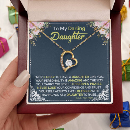 Mom To Daughter Forever Love Necklace