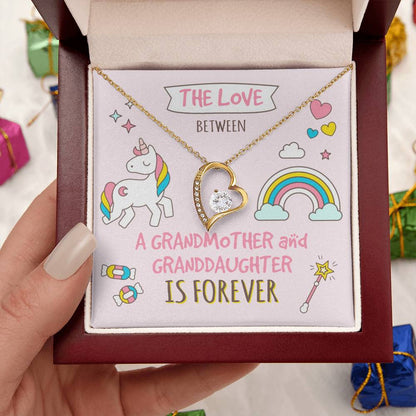The Love Between A Grandmother And Granddaughter Is Forever Grandma And Granddaughter Necklace Granddaughter Christmas Gift Granddaughter Forever Love Necklace