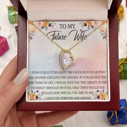 Future Wife Necklace To My Future Wife Future Wife Birthday Gift Girlfriend Necklace Girlfriend Necklace Gifts 1 Forever Love Necklace