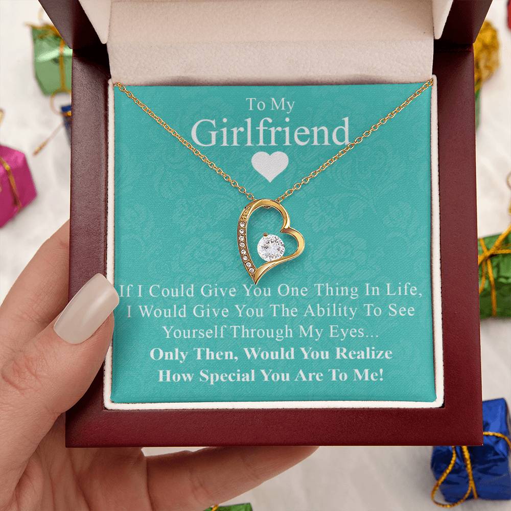 To My Girlfriend 3 Forever Love Necklace