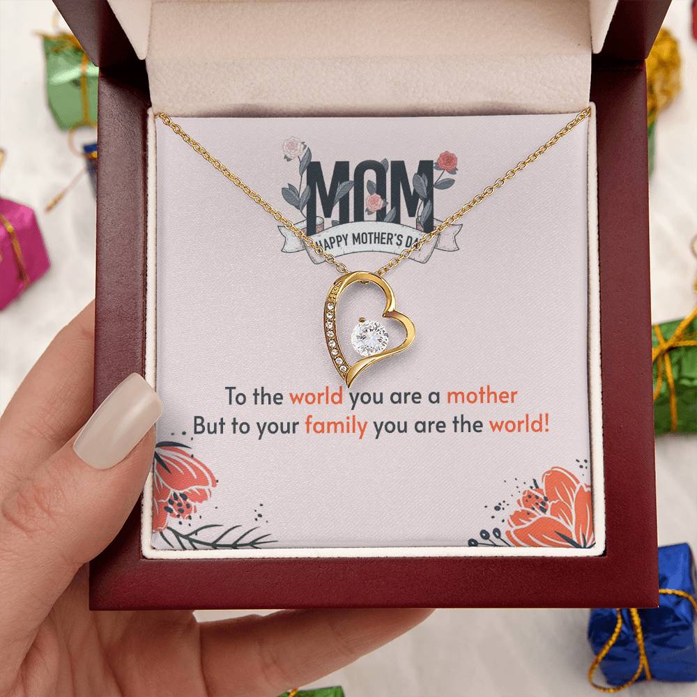 To My Mom Mother Necklace Gift For Mother Xmas Christmas Customize Gift To My Mom 4 1 Forever Love Necklace