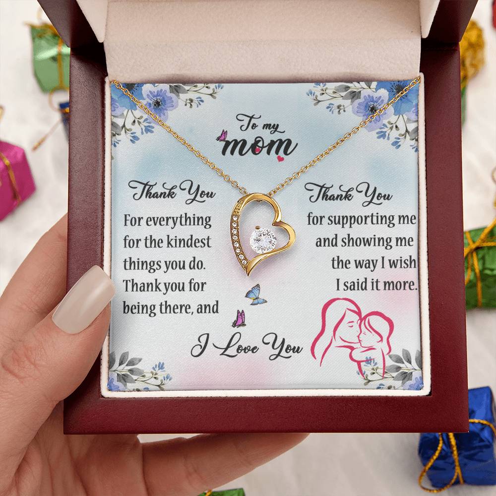 To My Mom- Mother's Day Gift- Forever Love Necklace