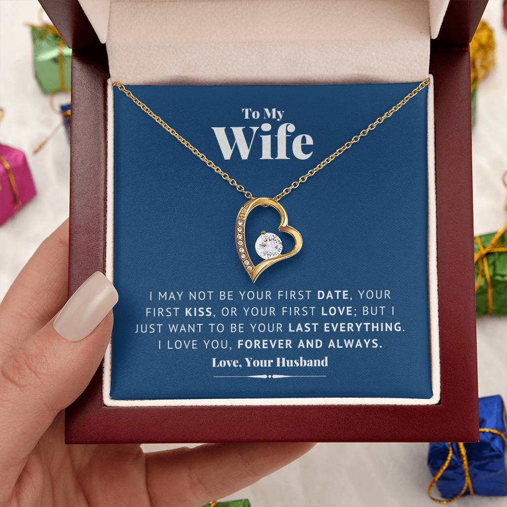 To My Wife Necklace Anniversary Gift For Wife Birthday Gift For Wife Gift For Wife Necklace For Wife Romantic Valentines Gift For Forever Love Necklace