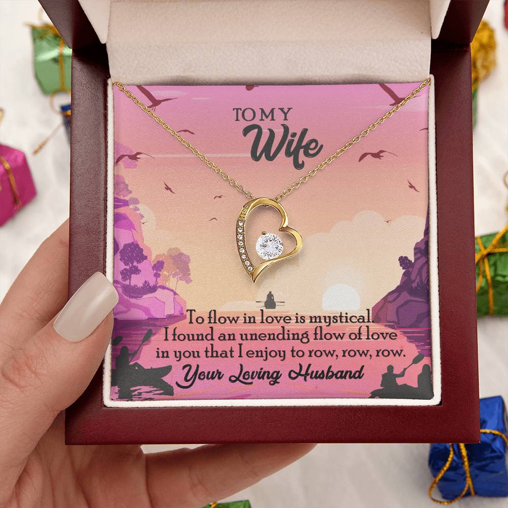 To My Wife Diamond Necklace Anniversary Gift For Wife Gift For Wife Necklace For Wife Birthday Gift For Wife Diamond Necklace For Forever Love Necklace