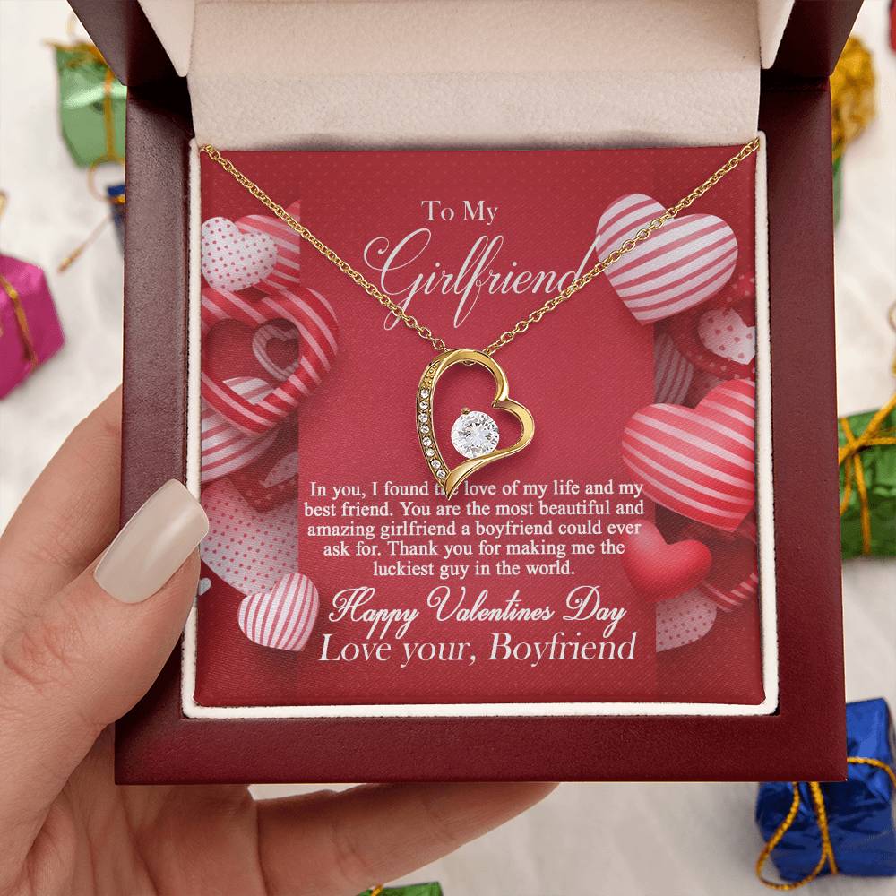 To My Girlfriend - Forever Love Necklace Forever Love Necklace