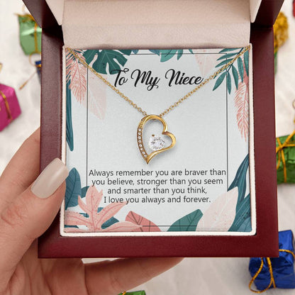 To My Niece Necklace Niece Birthday Gift From Aunt Niece Necklace Gift Niece Gift From Aunt Uncle Aunt Niece Gifts 1 Forever Love Necklace