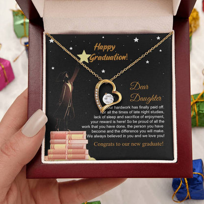 Class Of 2022 Graduation Necklace For Her Parents To Daughter Gift Congratulation Gift To Daughter Daughters Birthday Unique Grown Up Daughter Forever Love Necklace