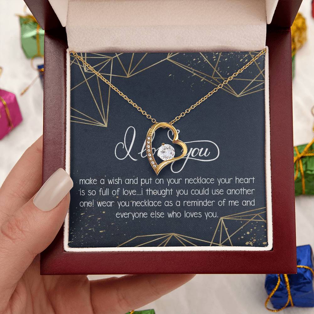 I Love You Necklace To My Girlfriend Necklace Necklace For Future Wife Necklace For Friend Best Friend Necklace Bff Necklace Gift Forever Love Necklace