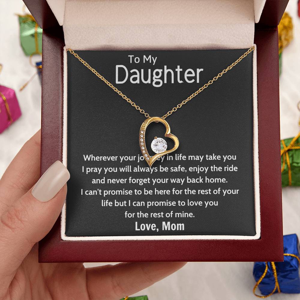 To My Daughter Beautiful Chapters Forever Love Necklace Daughter Necklace Gift For Daughter Xmas Christmas Daughter Gift From Mom 7 Forever Love Necklace