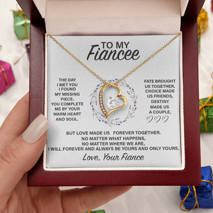 Fe004 Forever Love Necklace  Gift For Fiancée Forever Love Necklace