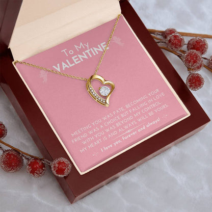 Forever Love Heart Necklace Falling In Love With You Was Beyond My Control....... Forever Love Necklace