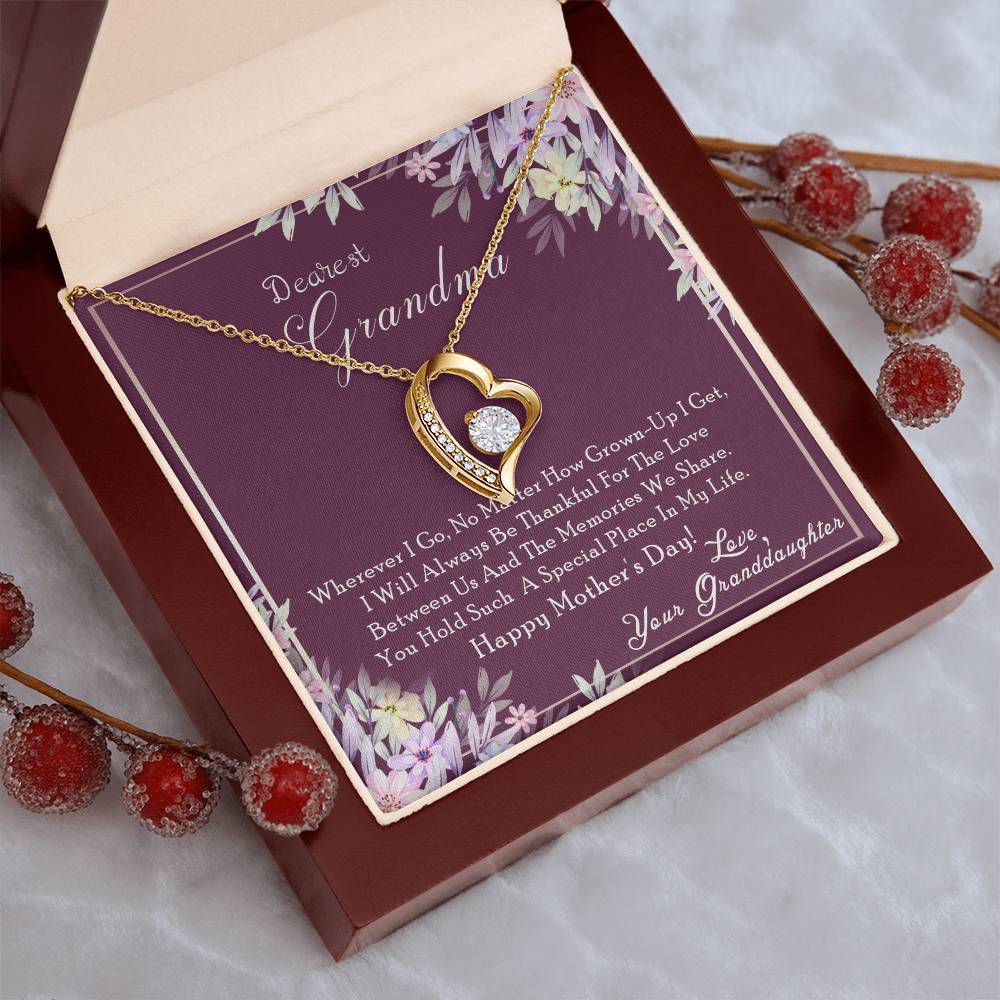 To My Grandma Forever Love Necklace