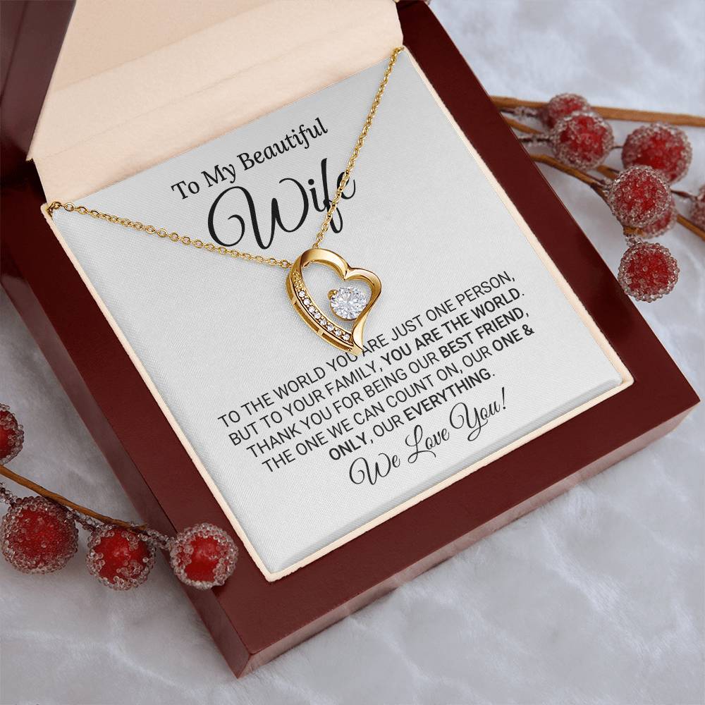 Heartfelt Mother's Day Gift For Wife Forever Love Necklace