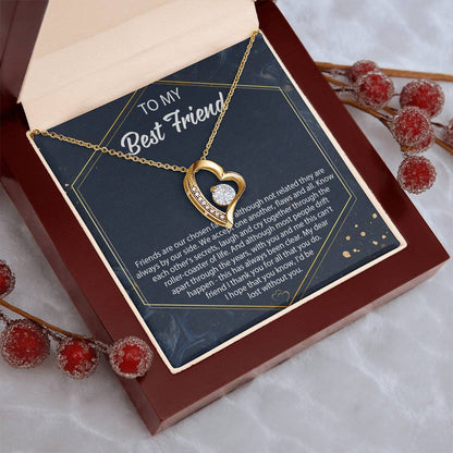 Best Friend Necklace Friend Birthday Necklace Gift Gift For Best Friend Forever Love Necklace
