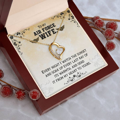 Forever Love Necklace To My Air Force Wife 1 Forever Love Necklace