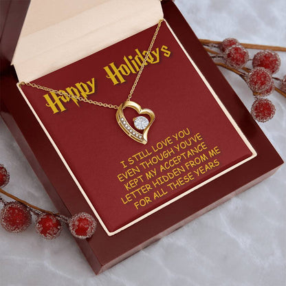 Happy Holidays Forever Love Necklace