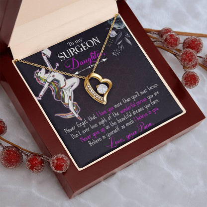 To My Surgeon Daughter Belive In Yourself As Much I Believe In Your Forever Love Necklace