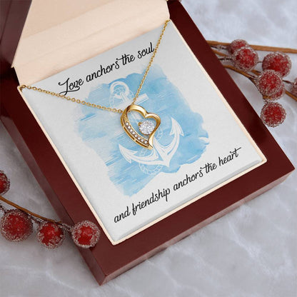 Best Friend Gift Best Friend Necklace Best Friend Distance Gifts Best Friend Birthday Gift To My Best Friend Hearts Necklace 1 Forever Love Necklace