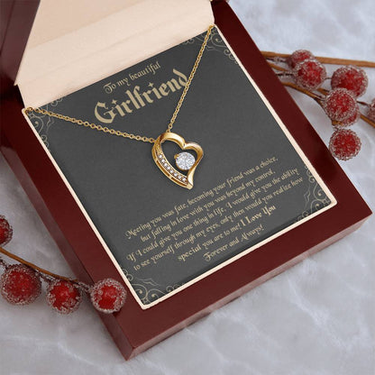 To My Beautiful Girlfriend Necklace Forever Love Necklace