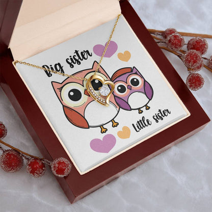 Little Sister Pearl Necklace From Big Brother Gift For Sister From Brother Little Sister Birthday Little Sister Graduation Forever Love Necklace