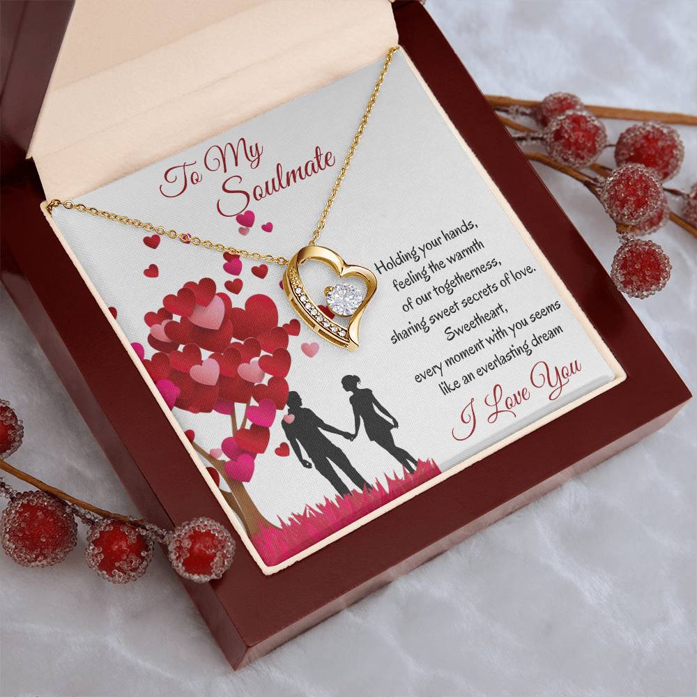 To My Soulmate Valentine's 1 Forever Love Necklace