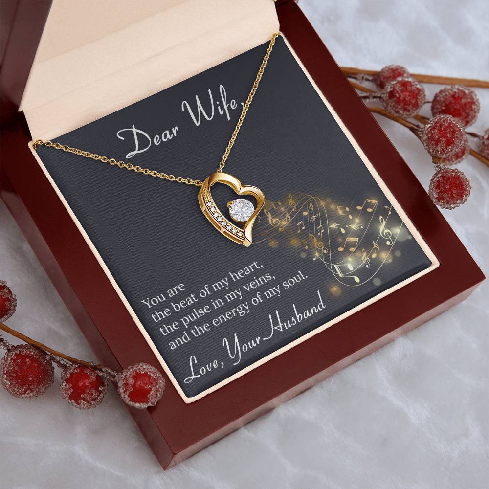 To My Wife Necklace Anniversary Gift For Wife Birthday Gift For Wife Gift For Wife Necklace For Wife Gift For Wife Birthday 1 Forever Love Necklace
