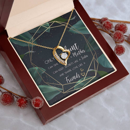 Aunt Necklace Gift Forever Love Necklace For Aunt Aunt Wedding Gift Aunt Of The Bride Customize Necklace For Aunt Aunt Of The Forever Love Necklace