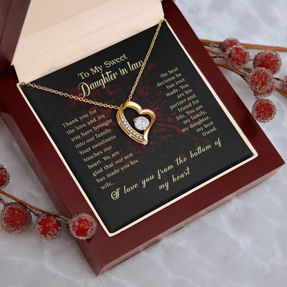 To My Daughter Beautiful Chapters Daughter Necklace Gift For Daughter Xmas Christmas Daughter Gift From Mom 3 1 Forever Love Necklace