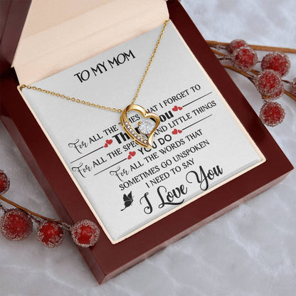 To My Mom Forever Love Necklace