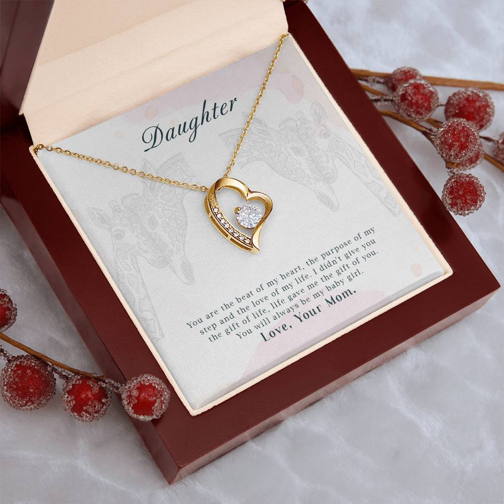To My Daughter Beautiful Chapters Forever Love Necklace Daughter Necklace Gift For Daughter Xmas Christmas Daughter Gift From Mom 3 Forever Love Necklace