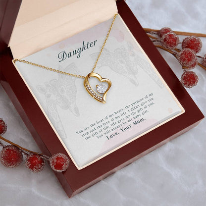To My Daughter Beautiful Chapters Forever Love Necklace Daughter Necklace Gift For Daughter Xmas Christmas Daughter Gift From Mom 3 Forever Love Necklace