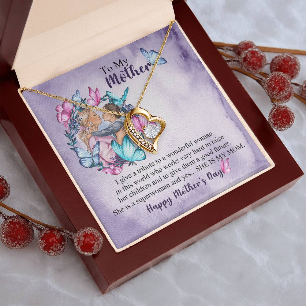 To My Mom 15 Forever Love Necklace