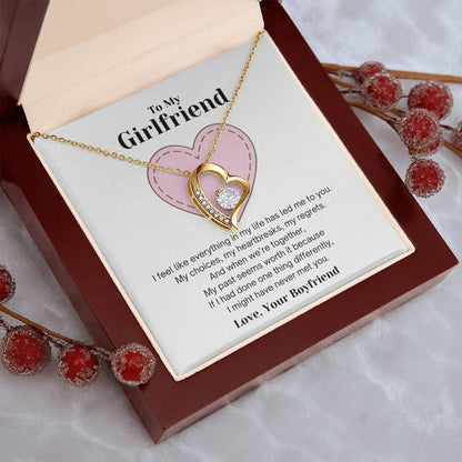 To My Girlfriend - Everything Has Led Me To You - Necklace Forever Love Necklace