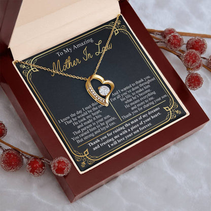 To My Amazing Mother In Law - Forever Love Necklace Forever Love Necklace