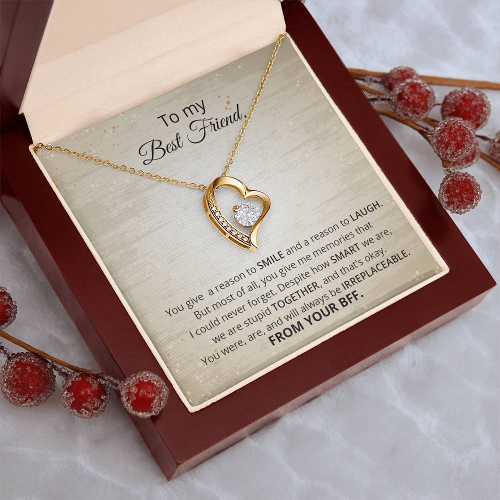 To My Best Friend Thank You Gift  Souls Sisters Necklace  Bff Necklace  Best Friend Gift  Best Friend Jewelry  Friends Forever Quotes Forever Love Necklace