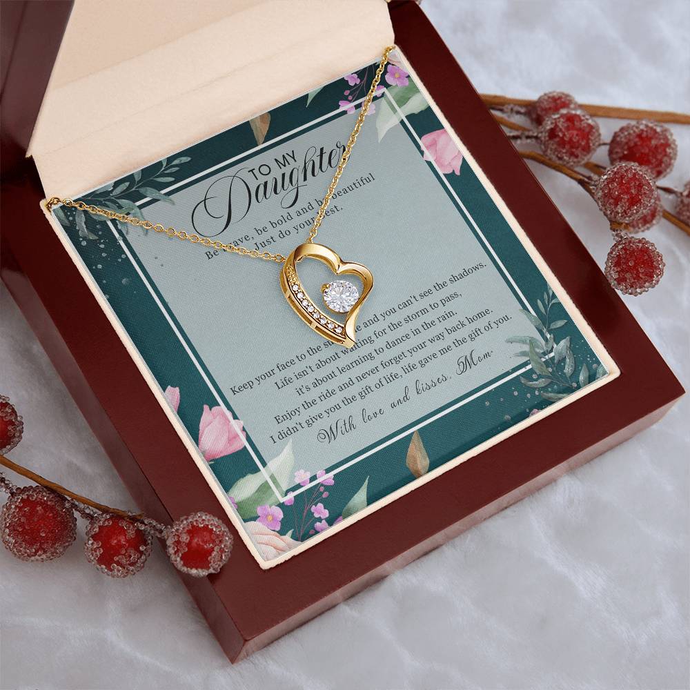 Gift For Daughter From Dad Daughter Father Necklace Daughter Gift From Dad To My Daughter Daughters Birthday Forever Love Necklace