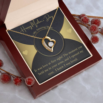 Happy Mother's Day With Message Card 1 Forever Love Necklace