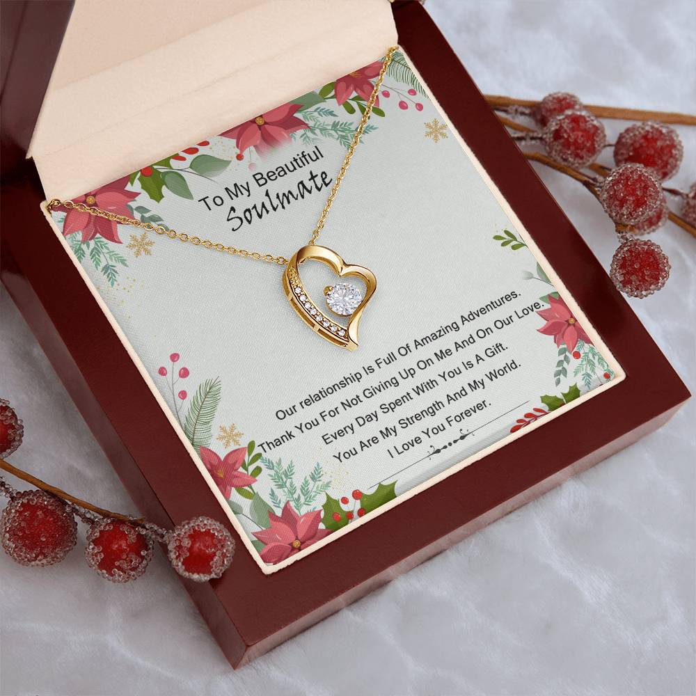 To My Soulmate I Love You 1 Forever Love Necklace