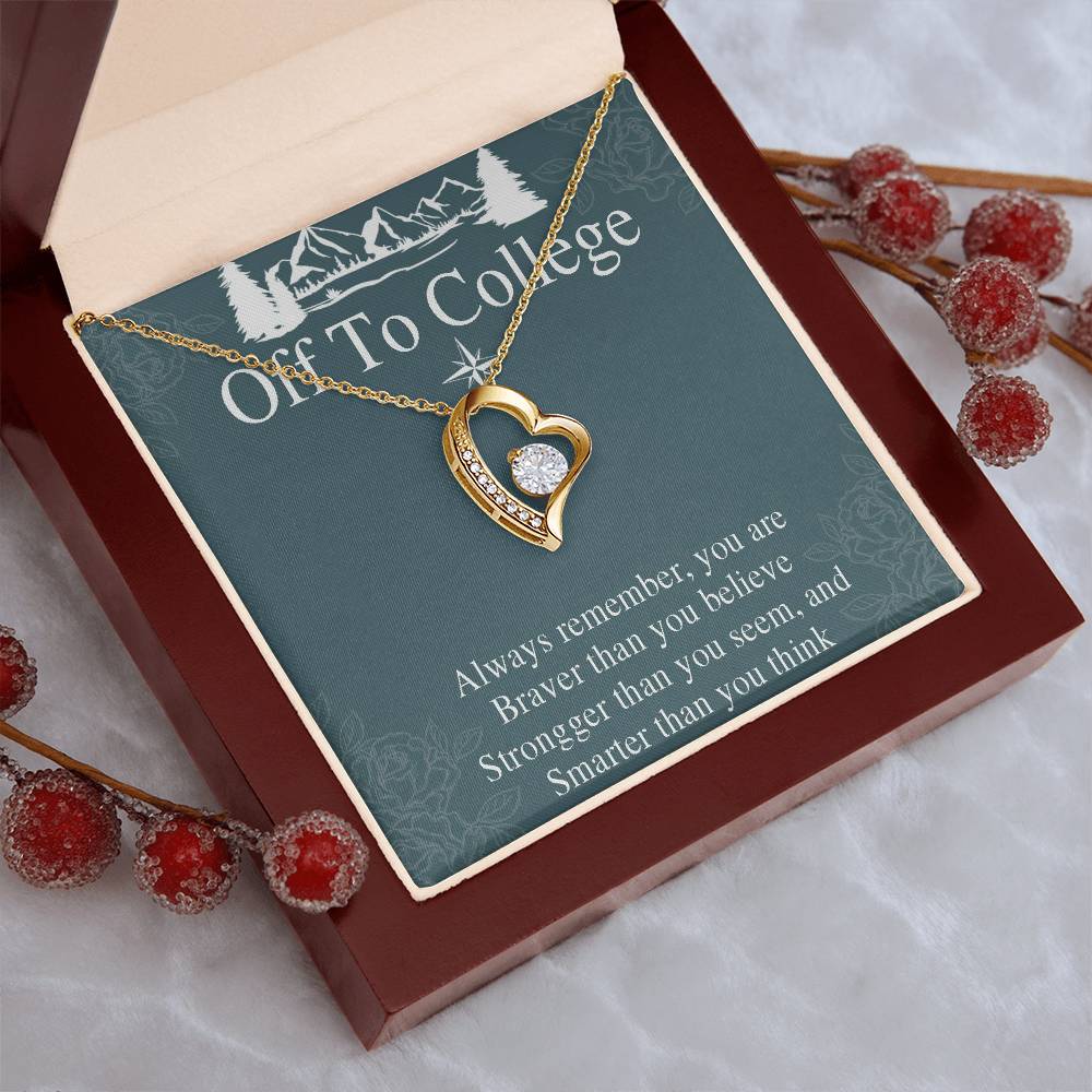Graduation Gift Necklace For Girls - Graduate Gift Jewelry -  College - High School - Elementary School - Senior Graduation - Forever Love Necklace