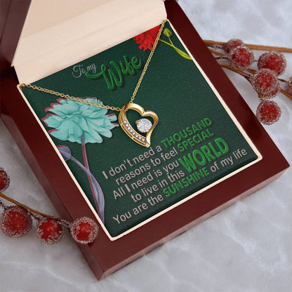 Gorgeous Gift Form Husband To Wife Forever Love Necklace Forever Love Necklace