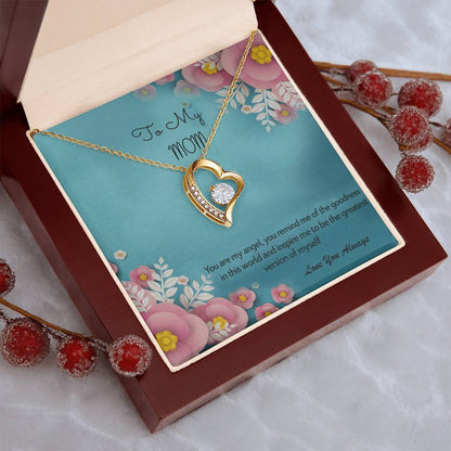 To My Mom Love You Always 925 Sterling Silver Pendant 1 Forever Love Necklace