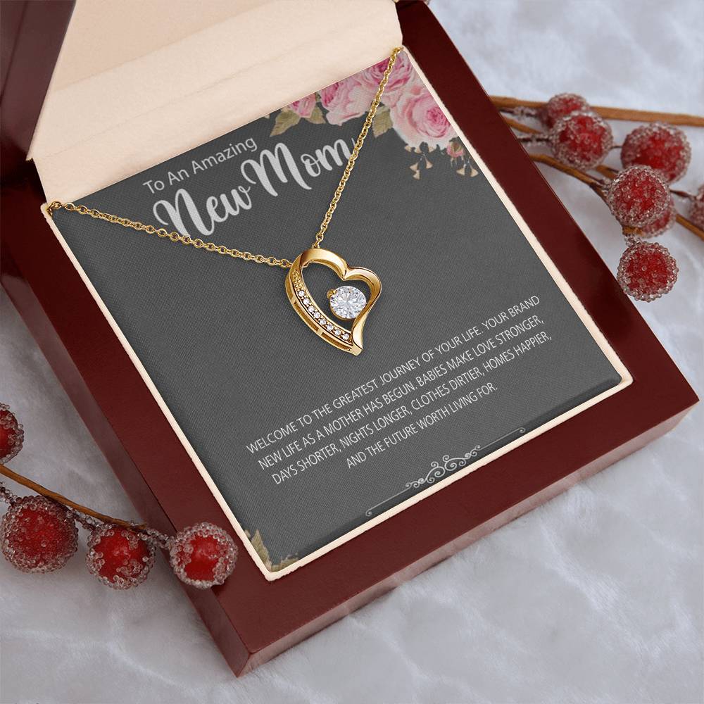 To New Mom Welcome To Motherhood 925 Sterling Silver Pendant 1 Forever Love Necklace