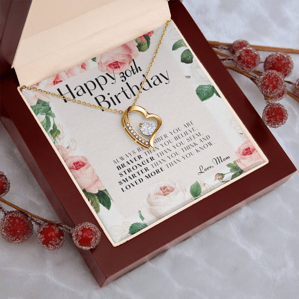 30th Birthday Gifts For Daughter Gift For Daughter From Mom Daughter Mother Necklace Daughter Gift From Mommy 1 Forever Love Necklace