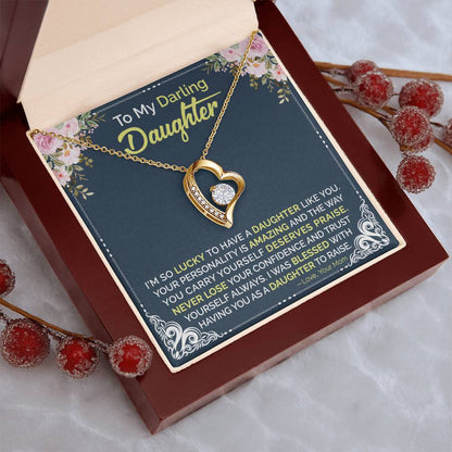 Mom To Daughter Forever Love Necklace