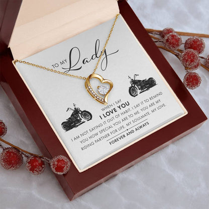 To My Lady I Love You Forever And Always Necklace 1 Forever Love Necklace