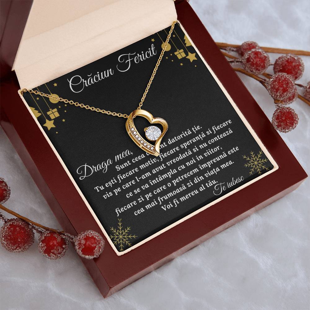 Cr?ciun Fericit Draga Meacadou Pentru Iubit? Sau So?ie 1 Forever Love Necklace