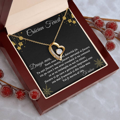 Cr?ciun Fericit Draga Meacadou Pentru Iubit? Sau So?ie 1 Forever Love Necklace